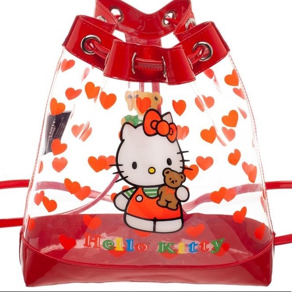 Hello Kitty Clear  Bucket Mini Backpack - Picture 4 of 7